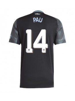 Moški Nogometna dresi replika Aston Villa Pau Torres #14 Gostujoči 2025-26 Kratek rokav Moški Nogometna dresi replika Aston Villa Pau Torres #14 Gostujoči 2025-26 Kratek rokav